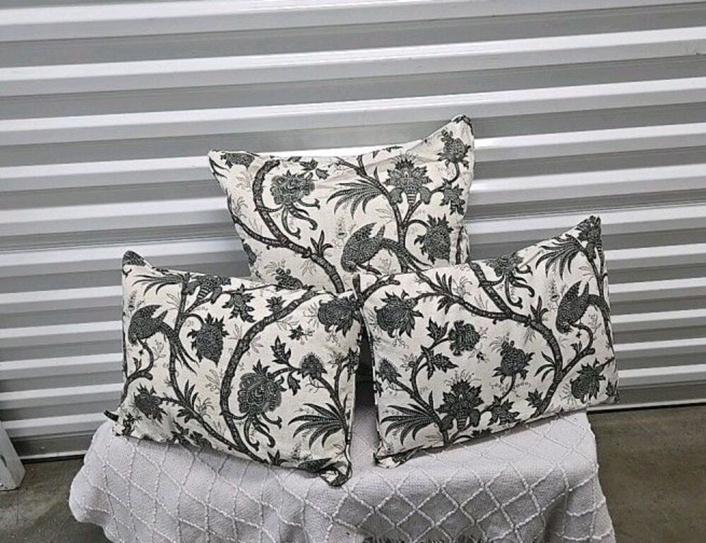 Lauren Ralph Lauren Chinoiserie Botanical throw & wedge Pillows Duck feathers